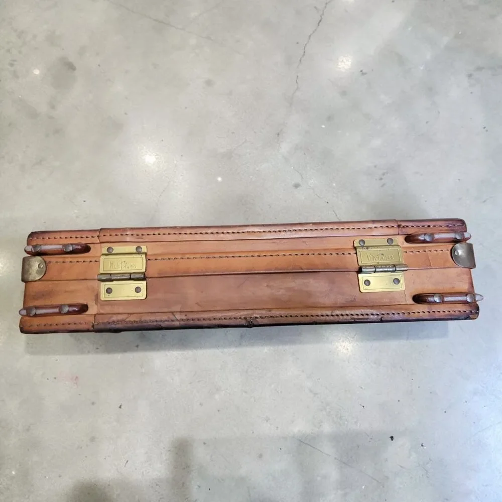 VTG Hartmann Luggage Briefcase Leather Brown Belting USA Executive Business